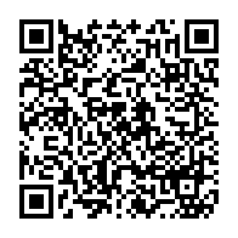 A black and white QR code with intricate patterns and two larger squares in the corners.